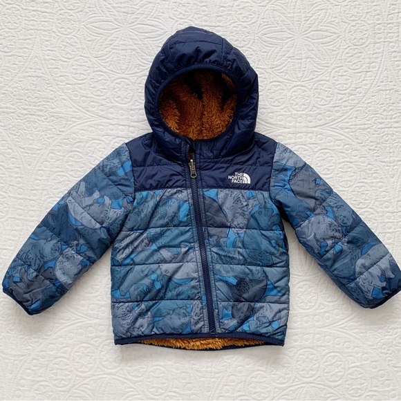 The North Face Kids' Reversible Mount Chimbo Full Zip Hooded‎ Jacket - Picture 1 of 4